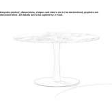 Round marble table Fully
