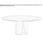 Round wooden table Sorokyne