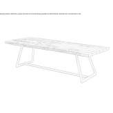 Rectangular table made of solid wood Krychaw