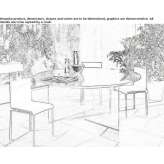 Round glass table Lecinena