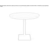 Round table with solid wood top and iron base Filzmoos