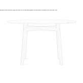 Round oak table Maringa