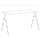 Rectangular table made of steel and wood Schoten