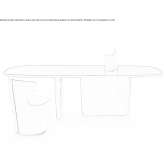 Rectangular lacquered table Kymi