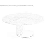 Oval table made of Carrara marble Benbrook