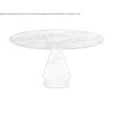 Round ceramic table Hunding
