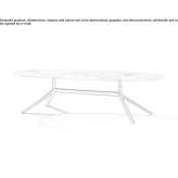 Oval marble table Empire