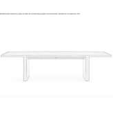 Rectangular oak table Malone