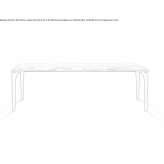 Rectangular marble table for the living room Cork