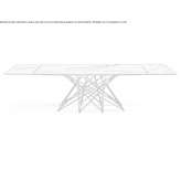 Extendable rectangular table Erpe