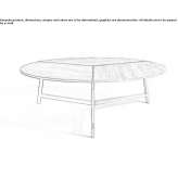 Round table made of solid wood Grefrath