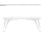 Rozkładany stół ze szkła hartowanego Prinos