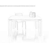 Square wooden table Radocza