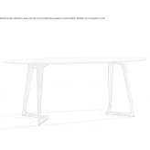 Oval dining table made of solid wood Purgen