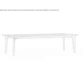 Rectangular wooden table Hemyock