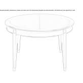 Extendable oak table Pungesti