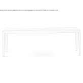 Rectangular oak dining table Couva