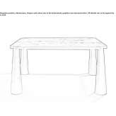 Square marble table Horasan