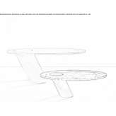 Oval marble table Cortanze