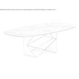 Glass table for the living room Pampow