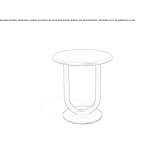 Round steel table Ipiau