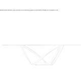 Stół metalowy ze szklanym blatem Chicla