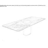 Rectangular marble dining table Dorohoi