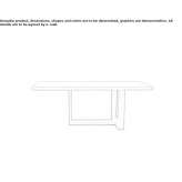 Rectangular oak dining table Home
