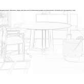 Round table made of Calacatta marble Taquari