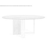 Round wooden dining table Perevoz