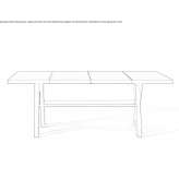 Rectangular wooden dining table Darlos