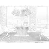 Rectangular table with concrete base for 3D printing (UHCP). Florala