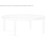 Round oak dining table Couva