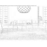 Rectangular glass table Lecinena