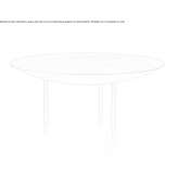 Round metal table Vernier