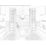 Glass kitchen furniture Lecinena
