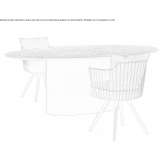 Oval marble dining table Bergen