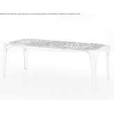 Rectangular metal table Schnifis