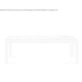 Rectangular marble table Varmo