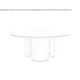 Round glass dining table Selah