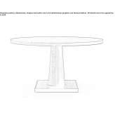 Round oak table Arbon