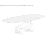 Rectangular wooden table Pampow