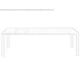 Extendable rectangular table Hoschton
