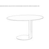 Round, painted metal table Benbrook