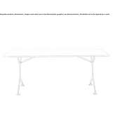 Folding rectangular aluminum table Panka