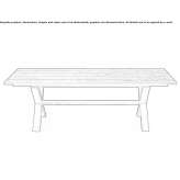 Rectangular wooden dining table Pungesti
