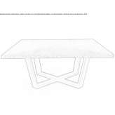 Square wooden table Alatri