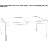 Extendable rectangular table made of cherry wood Pungesti