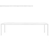 Rectangular dining table made of composite material Abstatt