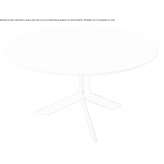 Round table made of MDF Paialvo